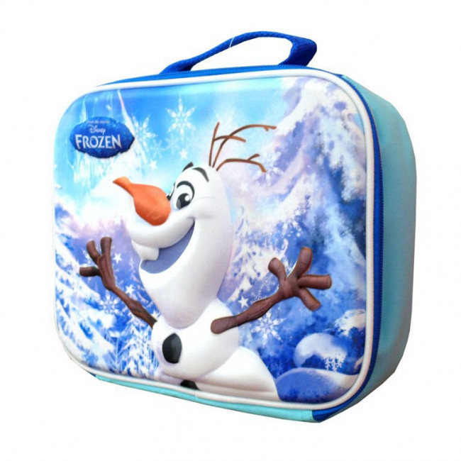 PORTAMERIENDA ISOTÉRMICA 3D RELIEVE OLAF FROZEN  24X20X8 CM.