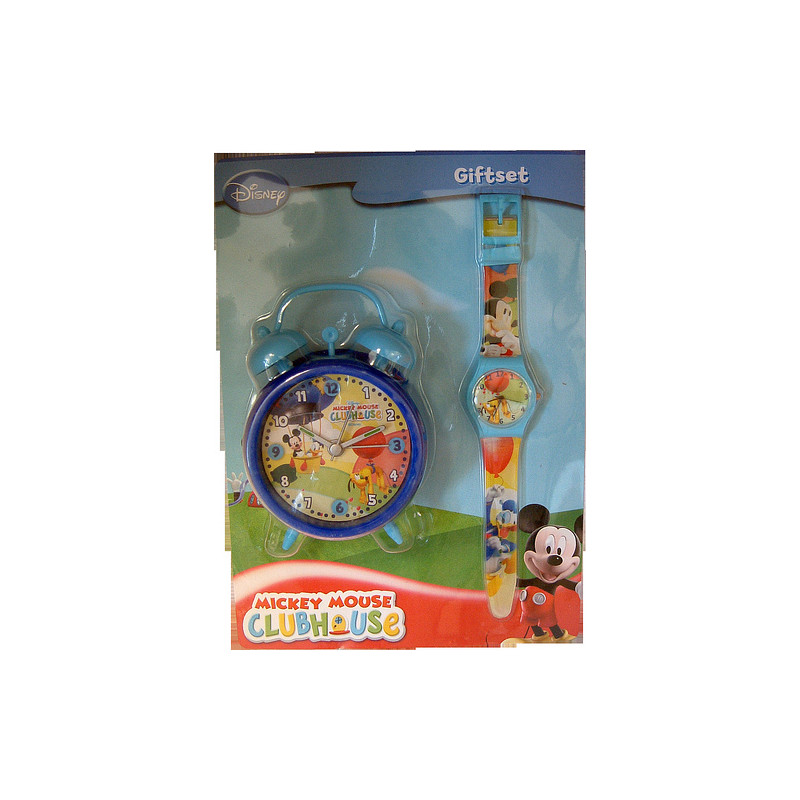 SET RELOJ + DESPERTADOR MICKEY