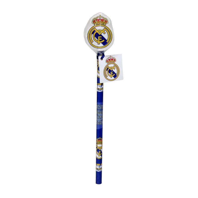 LÁPIz CON GOMA ESCUDO REAL MADRID
