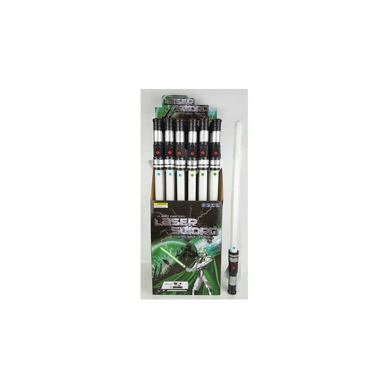 EXP. 24 ESPADAS LASER BLANCAS CON LUZ Y SONIDO