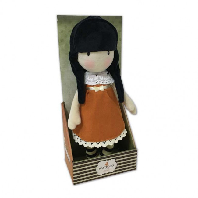 MUÑECA DE TRAPO 30CM EN DISPLAY GORJUSS-I GAVE YOU MY HEART