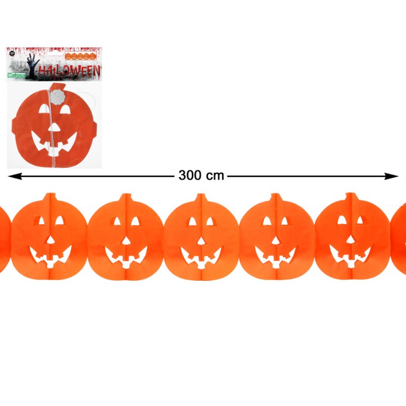 GUIRNALDA CALABAZAS HALLOWEEN 3 METROS