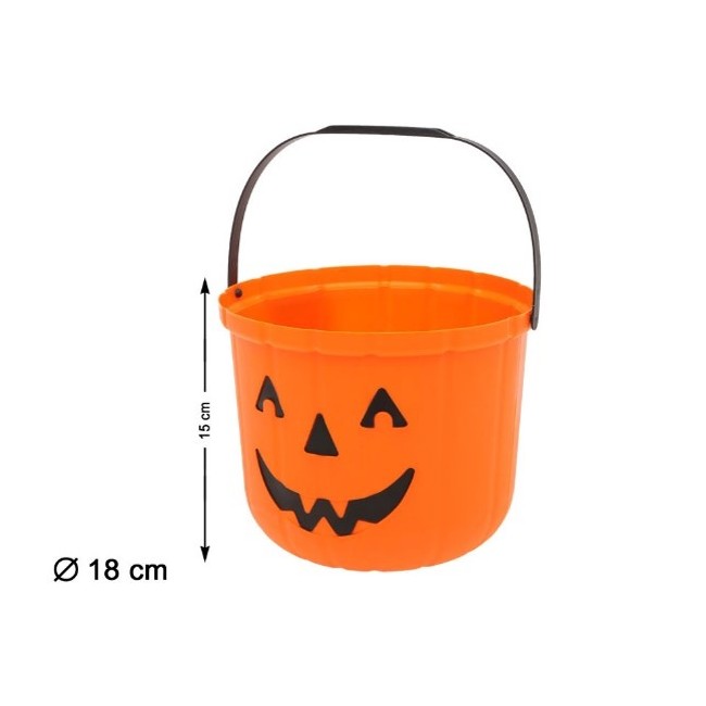CUBO CALABAZA HALLOWEEN 15 CM.