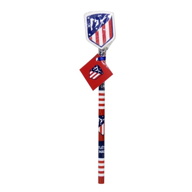 LÁPICES CON GOMA ESCUDO ATLÉTICO DE MADRID 2