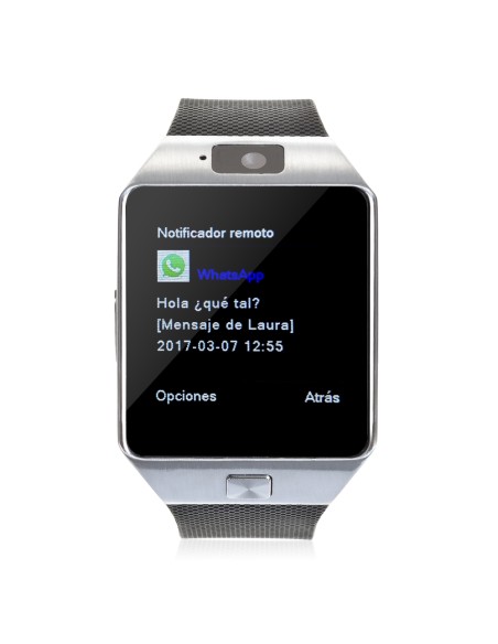 SMARTWATCH ARTEMIS BT SILVER, SIM, CÁMARA SLOT MICRO SD