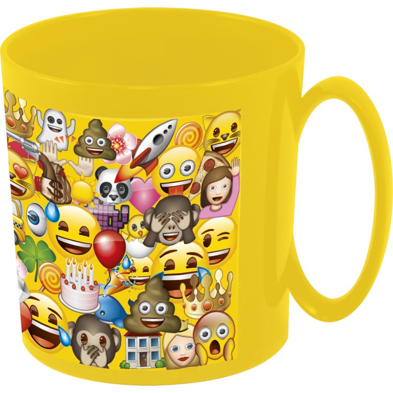 TAZA MICROONDAS EMOJI 360 ML.