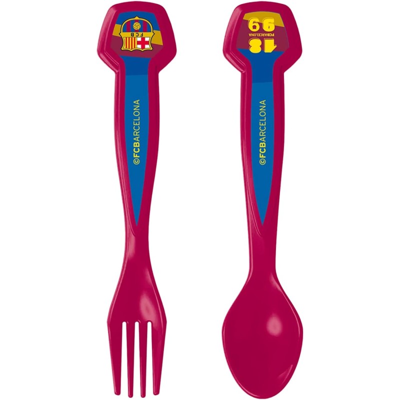 SET 2 CUBIERTOS FC BARCELONA