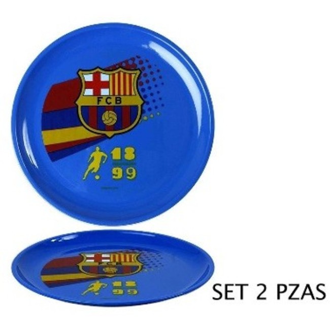 SET 2 PLATOS FC BARCELONA...