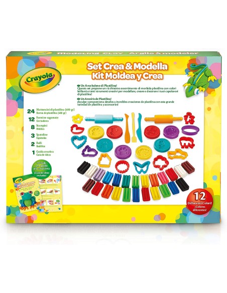 SET PLASTILINA CREA Y MOLDEA 50 PCS.