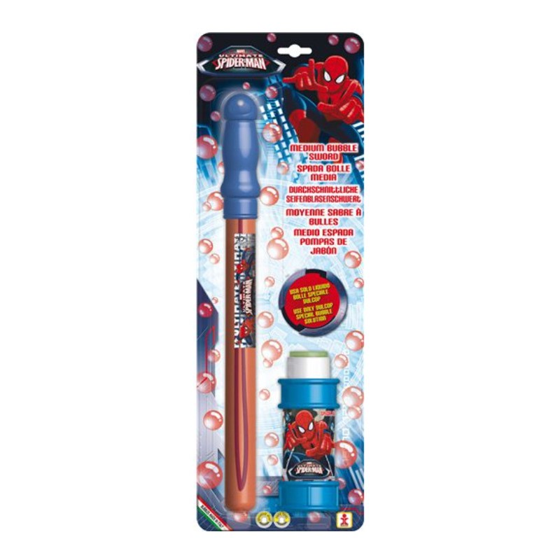 ESPADA MED. 36CM BURBUJAS+TUBO175ML SPIDERMAN