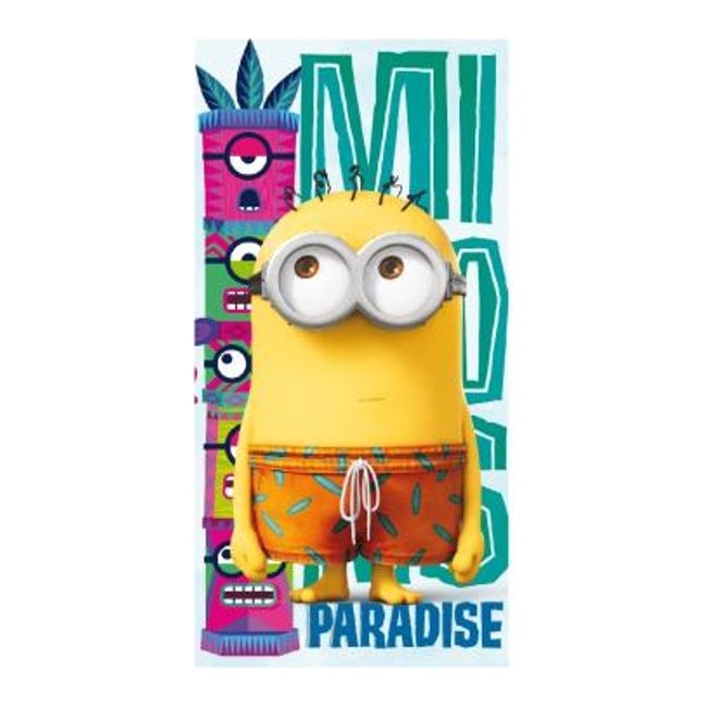 TOALLA MINIONS MICROFIBRA 140X70 CM.