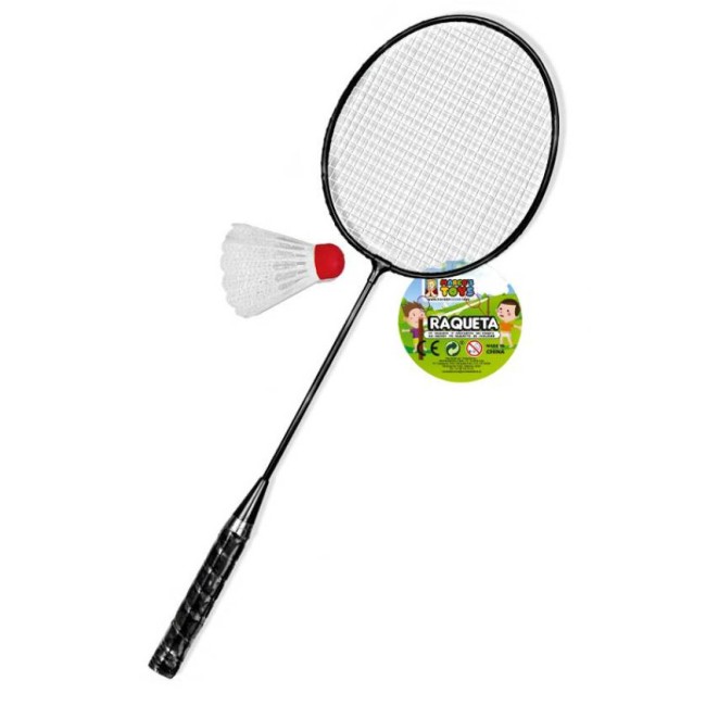 RAQUETA BADMINTON Y VOLANTE