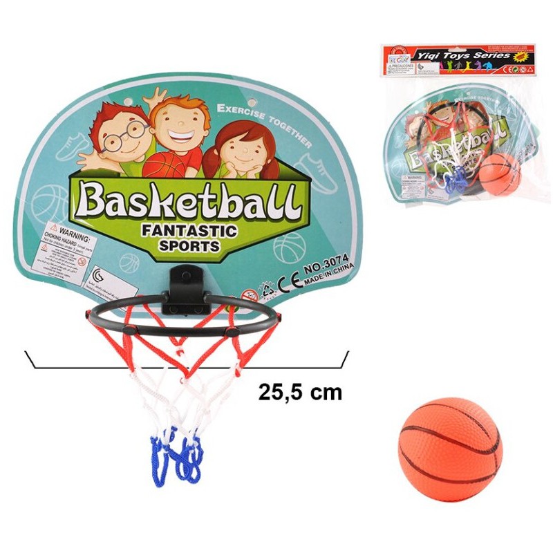 CANASTA CON PELOTA 27x26 CM.