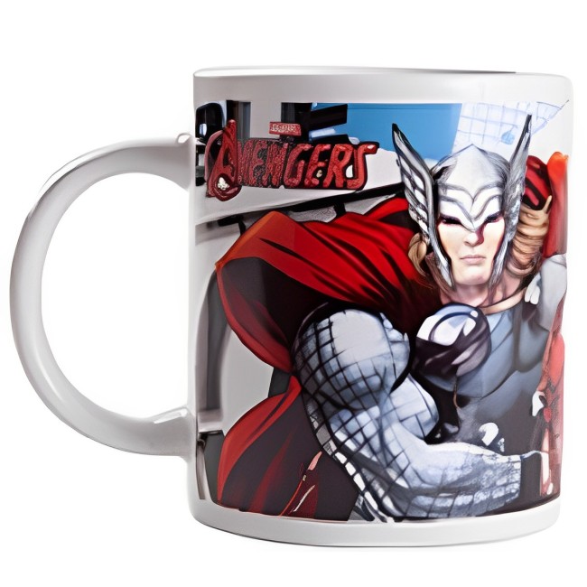 TAZA CERÁMICA VENGADORES 325 ML.