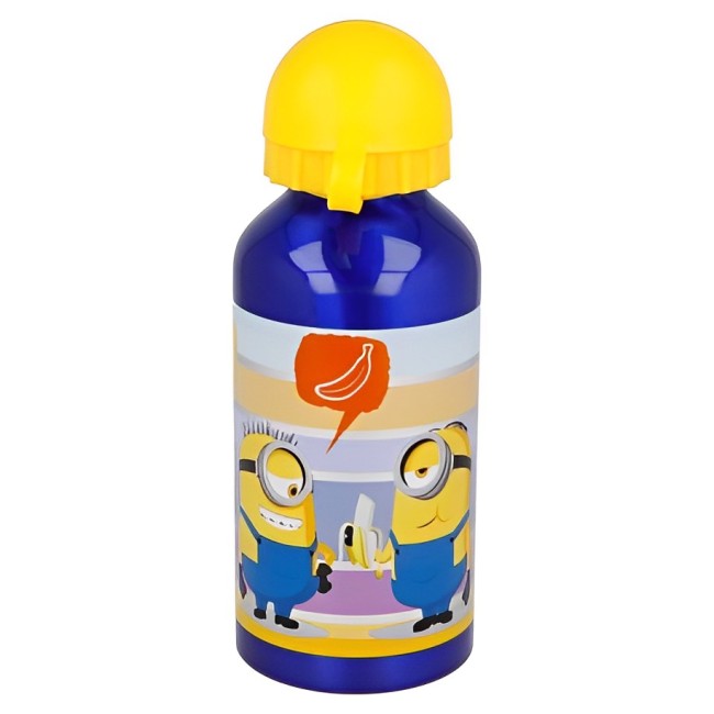 BOTELLA ALUMINIO MINIONS 400 ML.