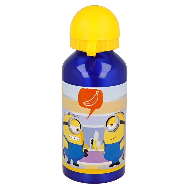 BOTELLA ALUMINIO MINIONS 400 ML.