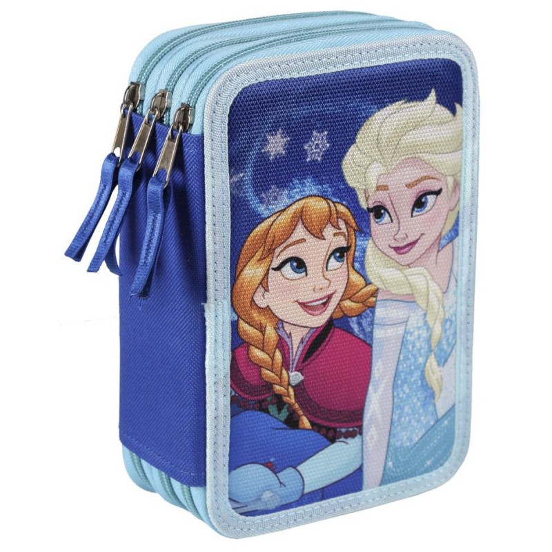 PLUMIER TRIPLE FROZEN 12,5x19,5x6,5 CM.