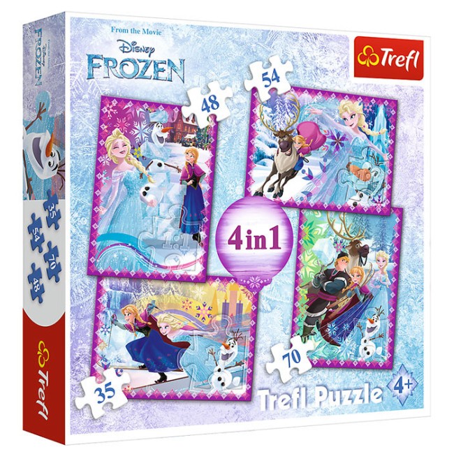 PUZZLE 4 EN 1 FROZEN