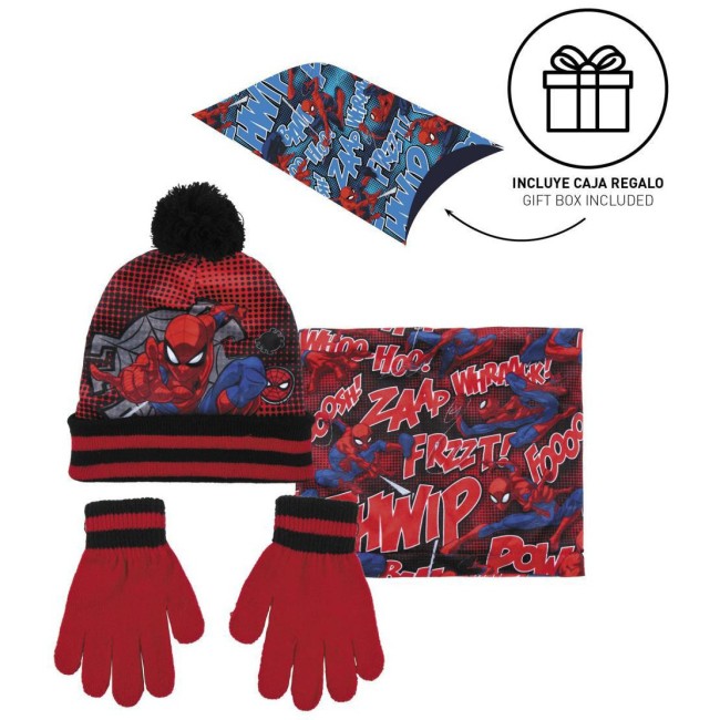 CONJUNTO 3 PCS. SPIDER-MAN INVIERNO