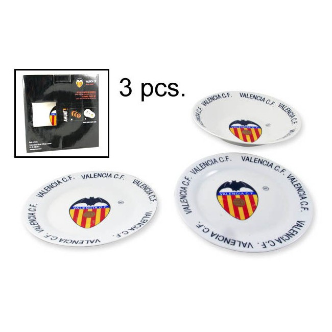 VAJILLA CERÁMICA VALENCIA CF. 3 PCS.