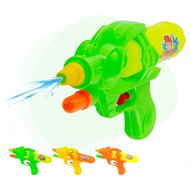 PISTOLA AGUA PRESIÓN 22 CM. SURTIDA COLORES