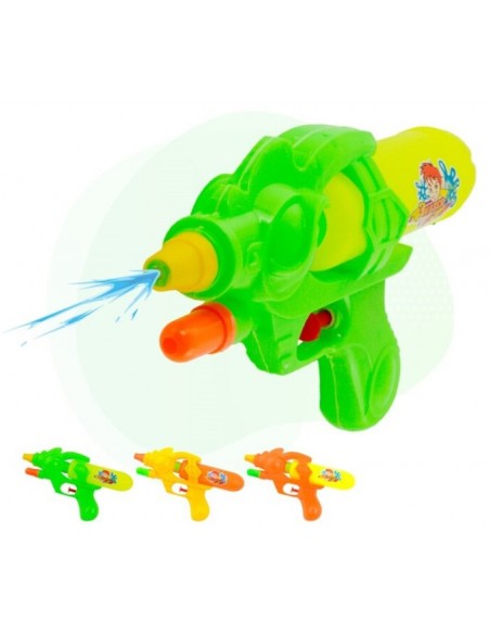 PISTOLA AGUA PRESIÓN 22 CM. SURTIDA COLORES