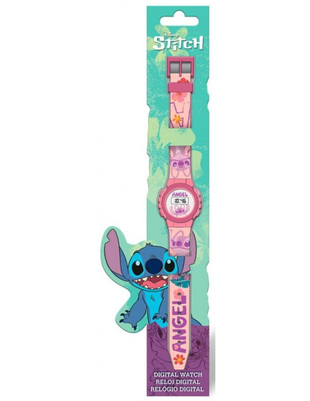 RELOJ DIGITAL STITCH ROSA