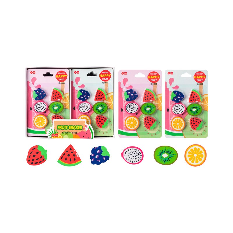 BLÍSTER 6 GOMAS FORMA FRUTA