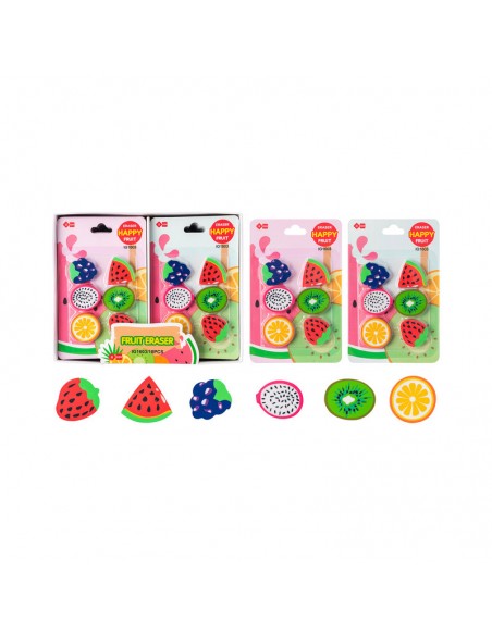BLÍSTER 6 GOMAS FORMA FRUTA