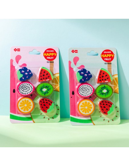 BLÍSTER 6 GOMAS FORMA FRUTA