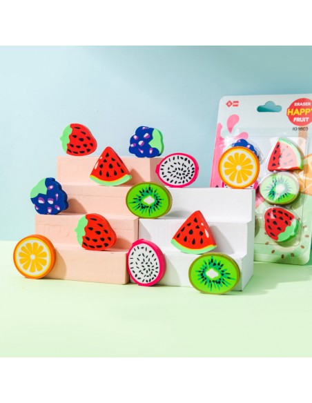 BLÍSTER 6 GOMAS FORMA FRUTA
