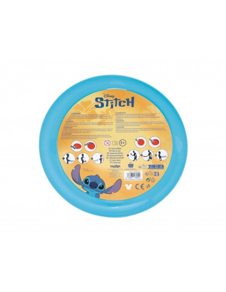 Frisbee azul de Stitch Disney con ilustración de Stitch surfero para jugar en la playa o aire libre