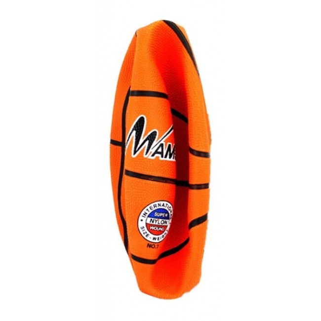 Balón de baloncesto naranja marca Mambo fabricado en PVC de 24,6 cm de diámetro para niños y jóvenes 2