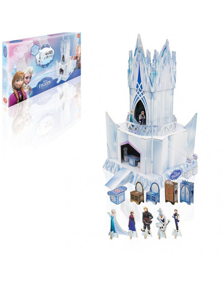 PALACIO DE HIELO CON FIGURAS Y ACCESORIOS FROZEN (PAPEL CARTÓN)
